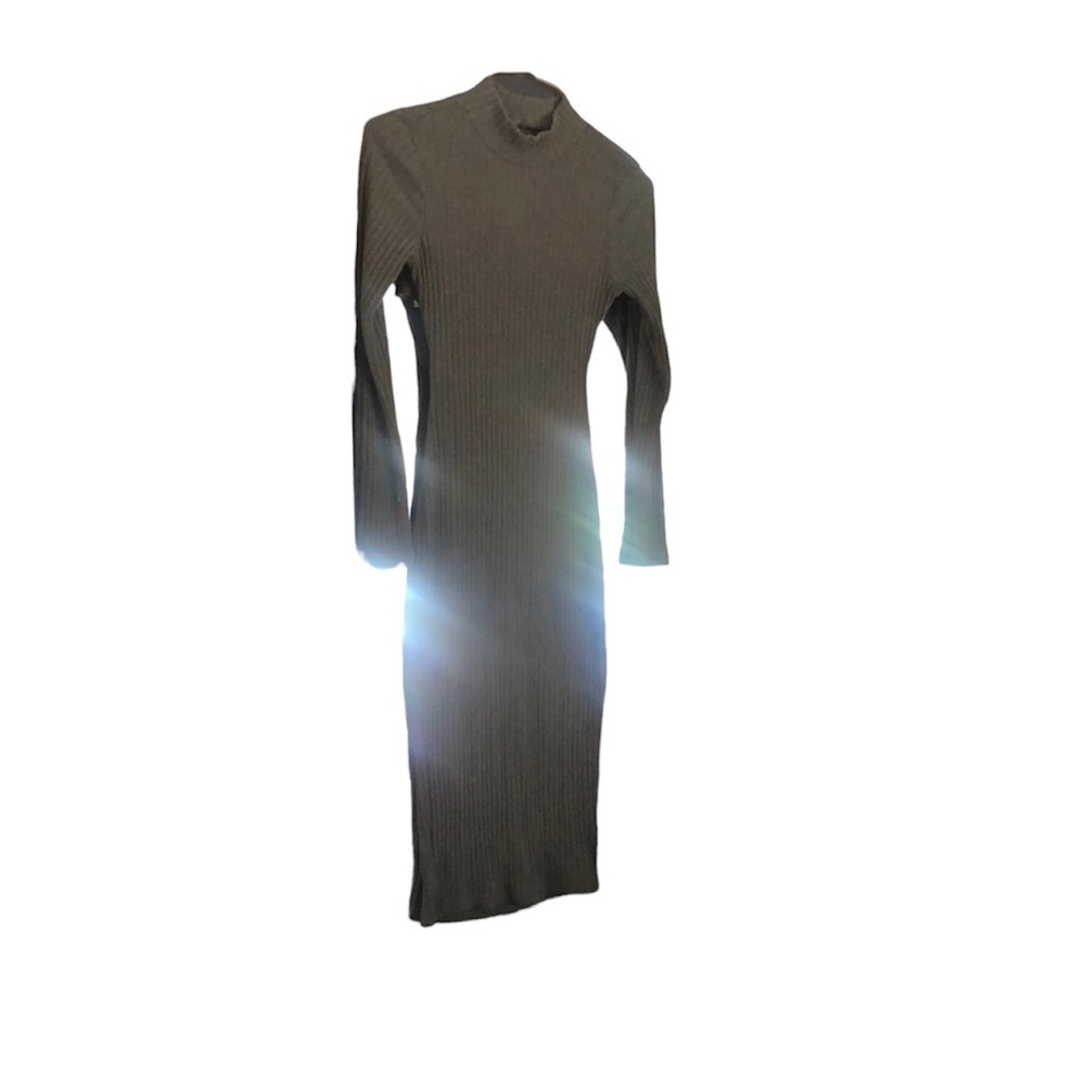 BODY con crisscross back dress (S) Olive green